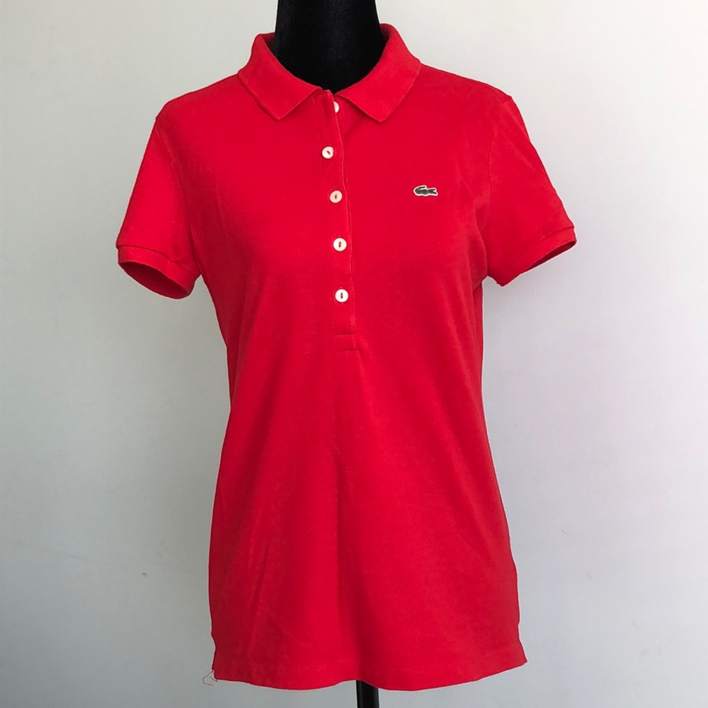 Lacoste classic polo T-shirt. Size 40/medium